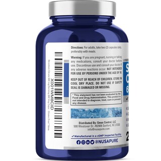 Foto 3 | Suplemento Nusapure Strontium 680 Mg 200 Cápsulas Vegetarianas - Venta Internacional.