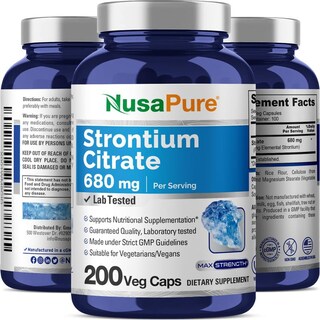 Foto 4 | Suplemento Nusapure Strontium 680 Mg 200 Cápsulas Vegetarianas - Venta Internacional.