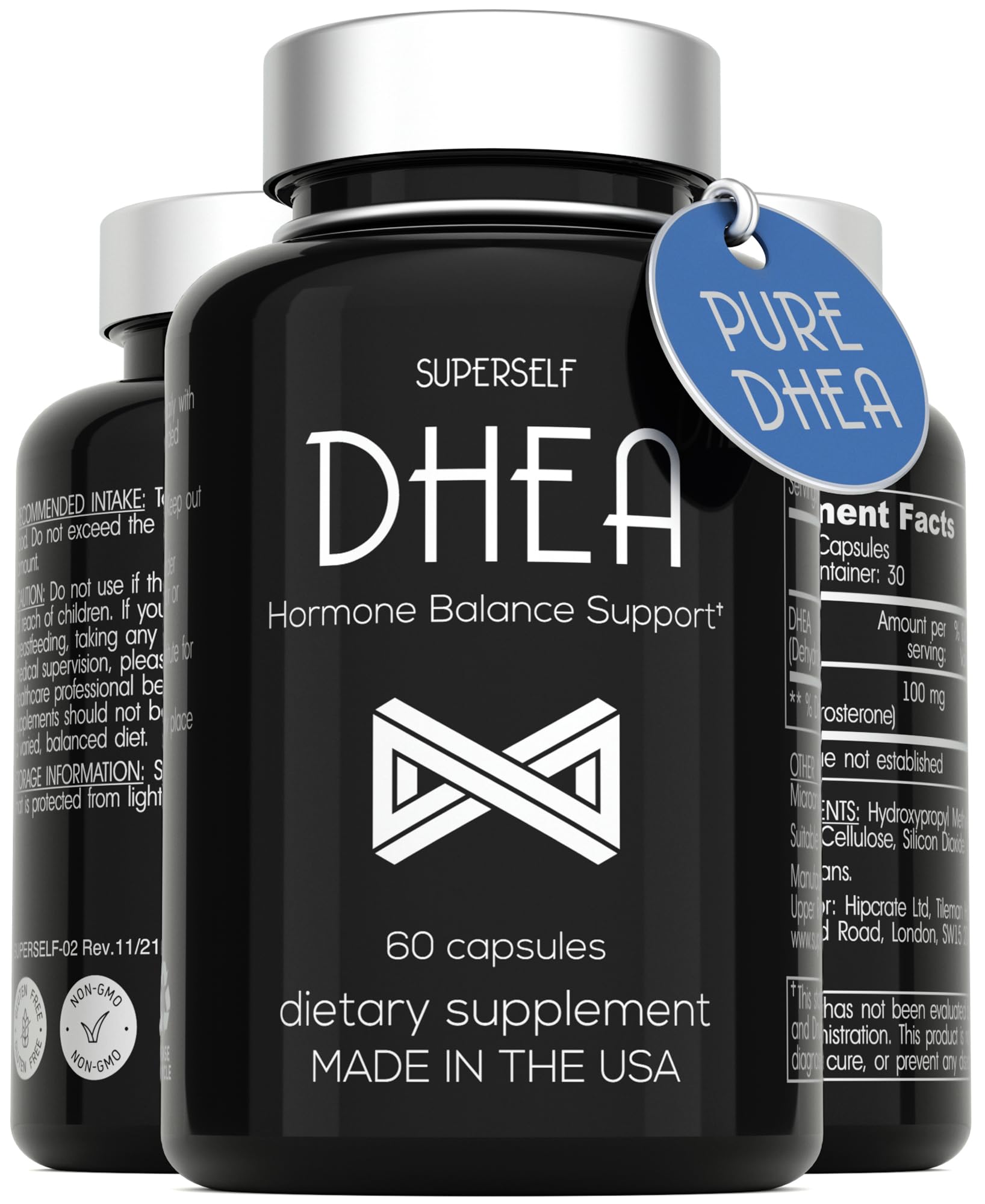 Foto 2 pulgar | Suplemento Superself Dhea 100 Mg 60 Cápsulas Para Mujeres Y Hombres - Venta Internacional.