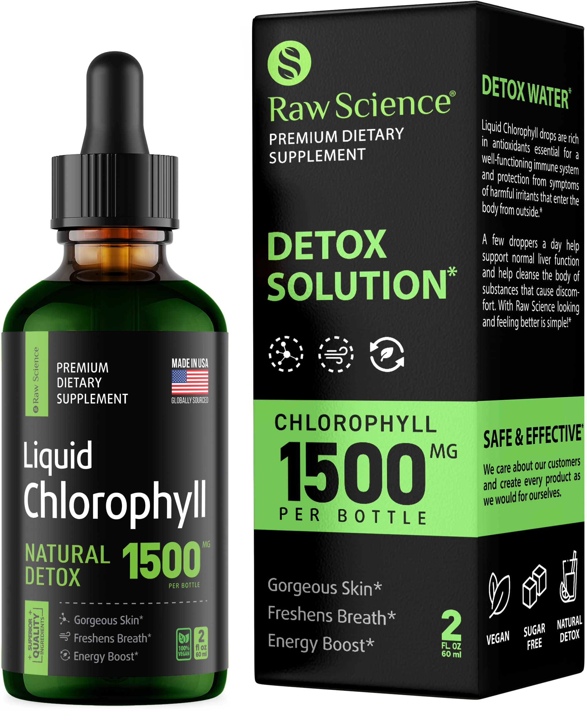 Foto 2 pulgar | Gotas De Clorofila Líquida Raw Science Organic 100 Ml - Venta Internacional.