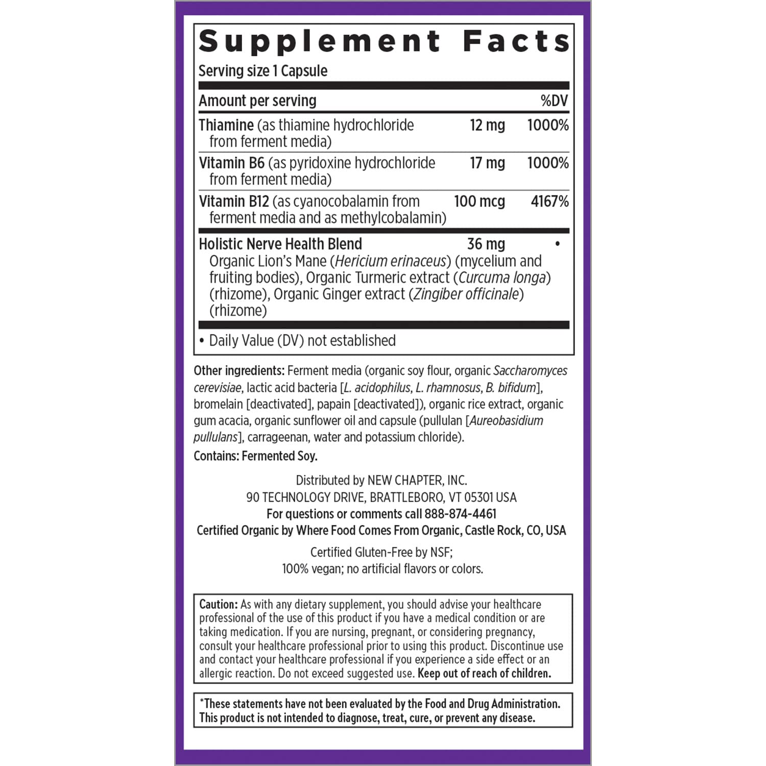 Foto 7 pulgar | Suplemento New Chapter Nerve Health 3 En 1, 30 Unidades - Venta Internacional.