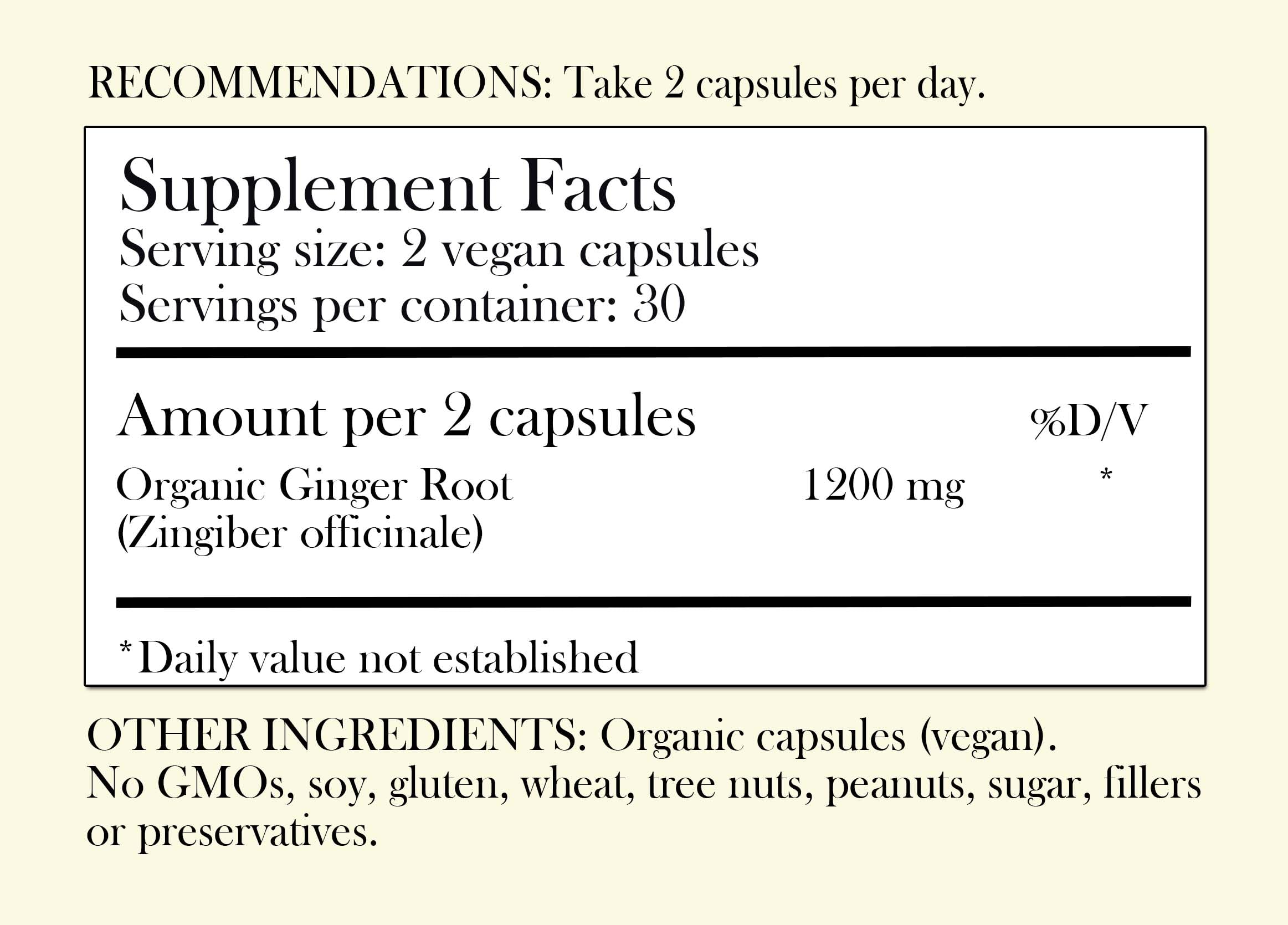 Foto 3 pulgar | Suplemento Herbal Roots, Cápsula De Raíz De Jengibre, 1200 Mg, 60 Cápsulas - Venta Internacional.