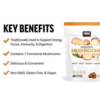 Foto 2 | Suplemento De Hongos Force Factor Modern Mushrooms 60 Soft Masticables - Venta Internacional.