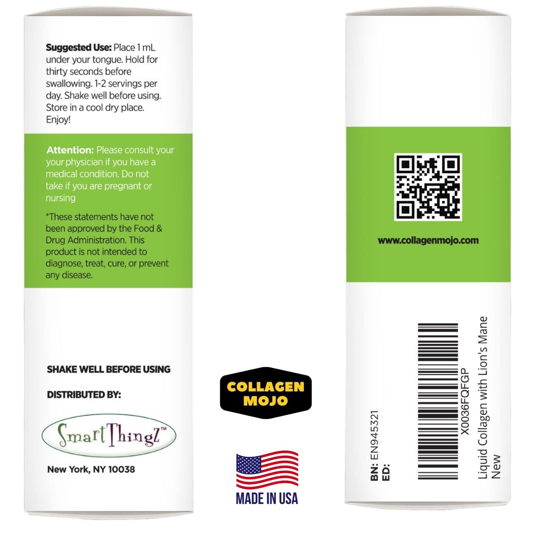 Foto 6 pulgar | Péptidos De Colágeno Líquidos Collagen Mojo Con Melena De León, 100 Ml - Venta Internacional.