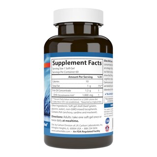 Foto 2 | Suplemento Carlson Elite Dha Gems 1000 Mg De Dha 60 Cápsulas Blandas - Venta Internacional.