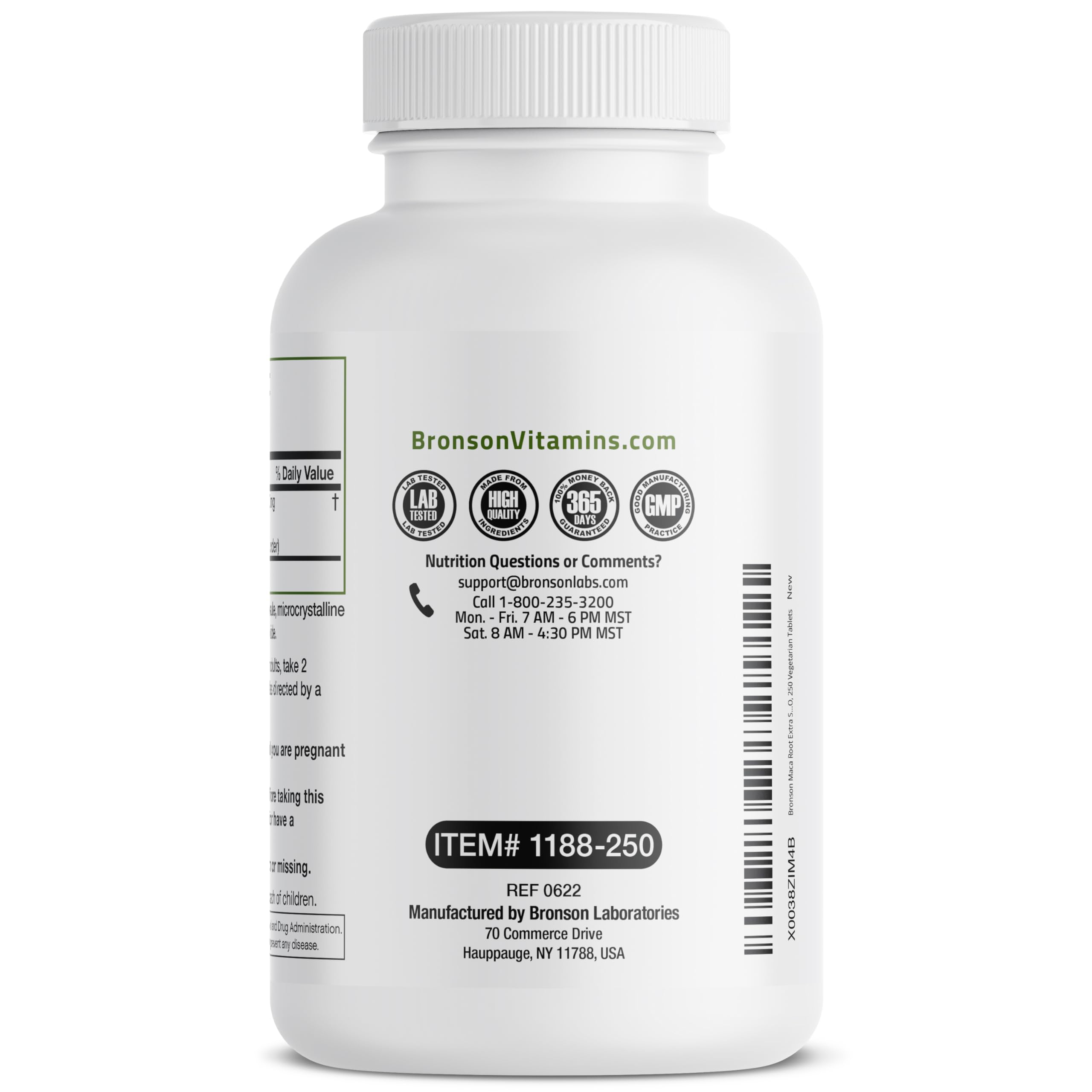 Foto 5 | Suplemento Bronson Maca Root Extra Lepidium Meyenii 250 Cápsulas - Venta Internacional.