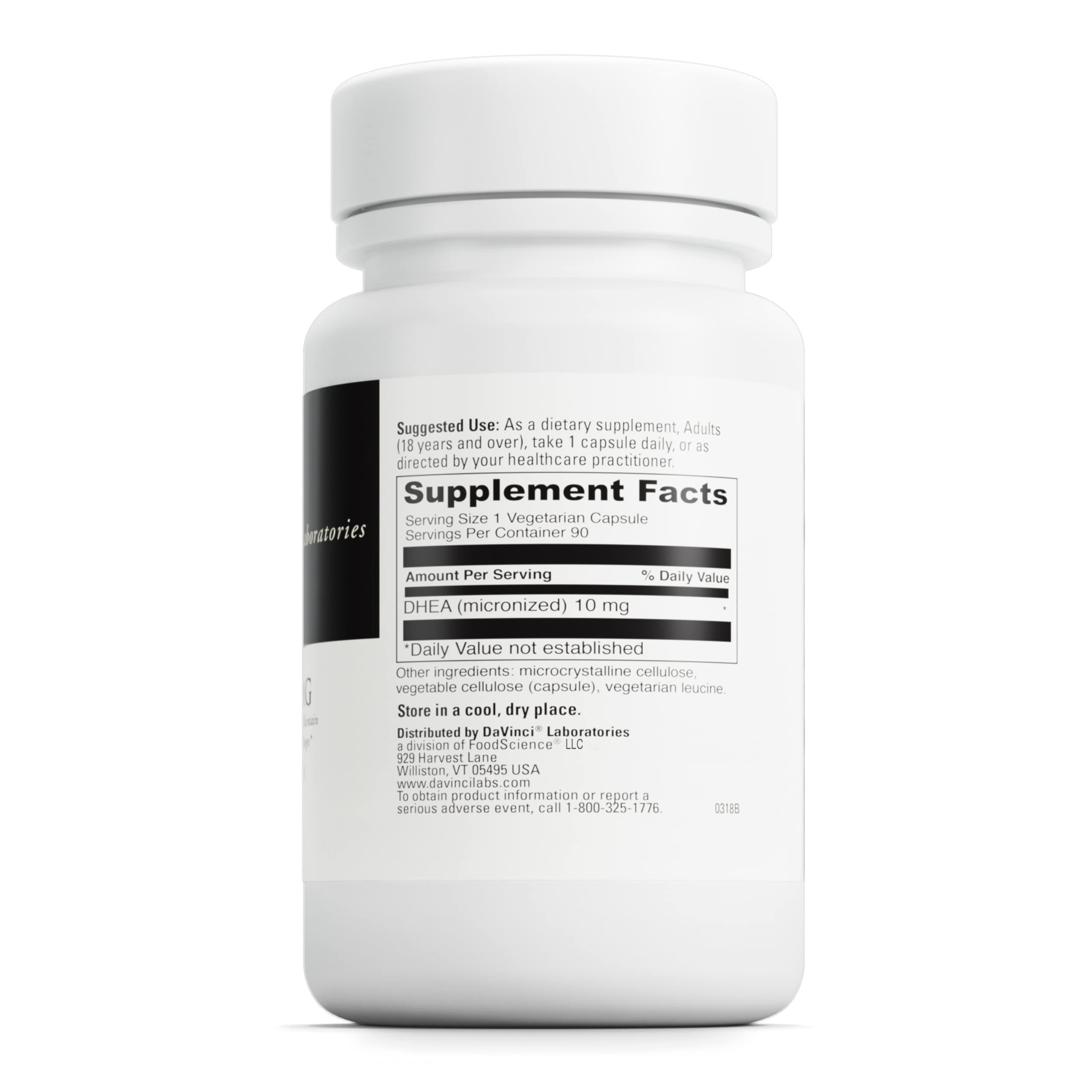 Foto 3 pulgar | Suplemento De Dhea Micronizada De Davinci Labs, 10 Mg, 90 Cápsulas - Venta Internacional.