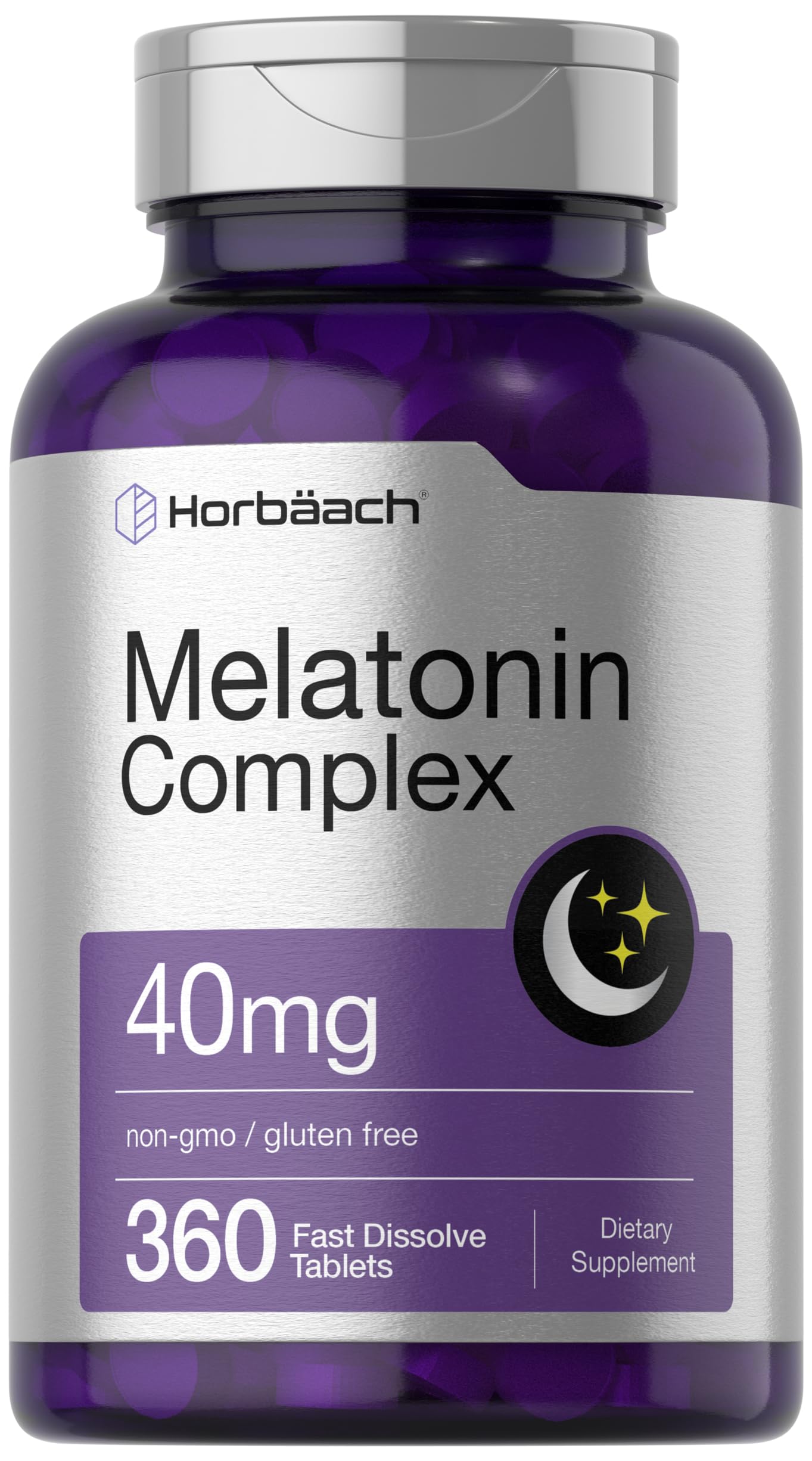 Foto 2 pulgar | Suplemento Horbaach Melatonin Complex 40 Mg 360 Comprimidos - Venta Internacional.