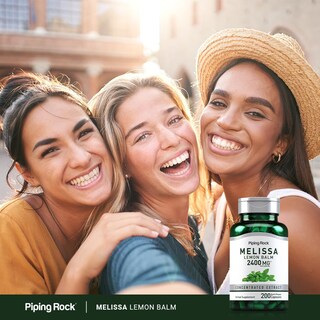 Foto 6 | Suplemento De Extracto De Bálsamo De Limón Piping Rock 2400 Mg 200 Cápsulas - Venta Internacional.