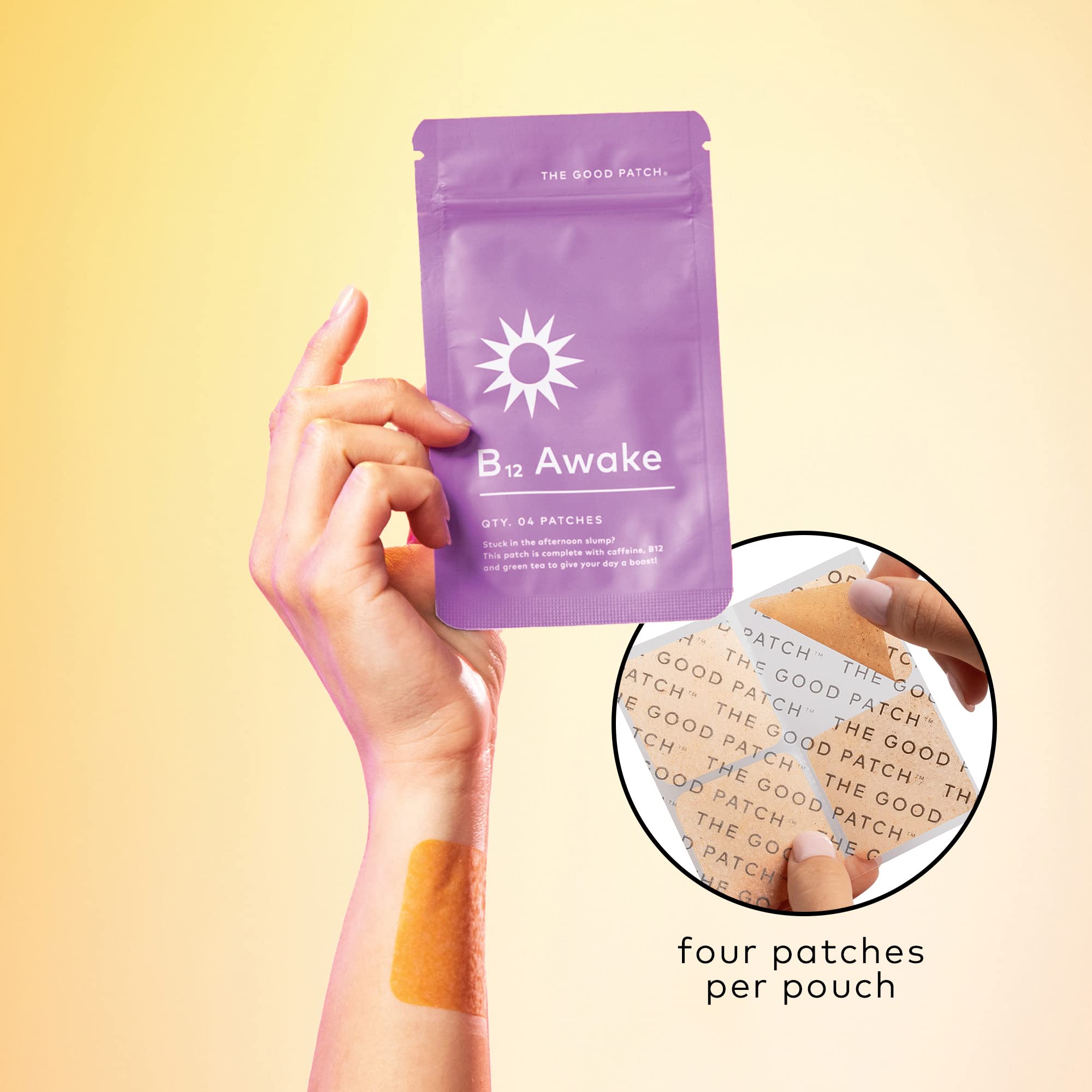 Foto 3 | Patch La Mend The Good Patch B12 Awake Con Cafeína Y Green T - Venta Internacional.