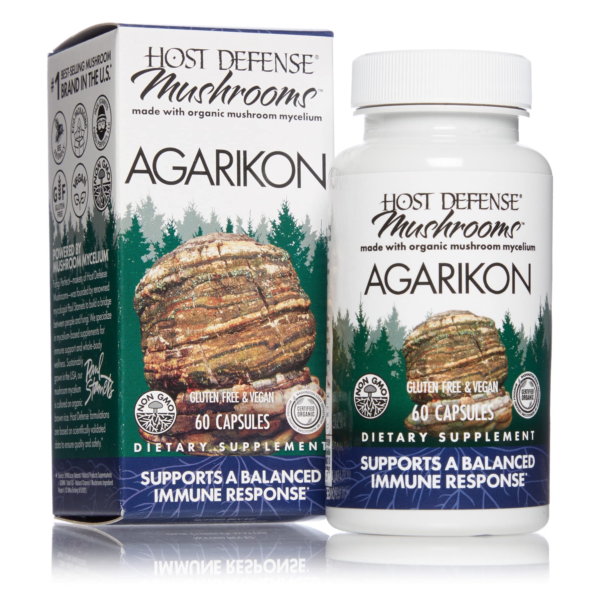 Foto 1 | Suplemento Host Defense Agarikon Mushroom 60 Cápsulas - Venta Internacional.