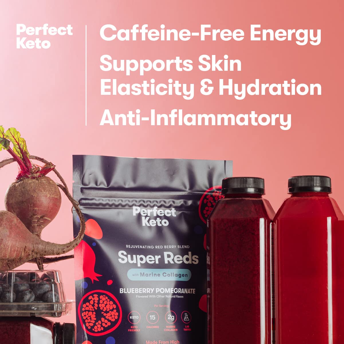 Foto 8 pulgar | Mezcla Antioxidante Supplement Perfect Keto Super Reds - Venta Internacional.