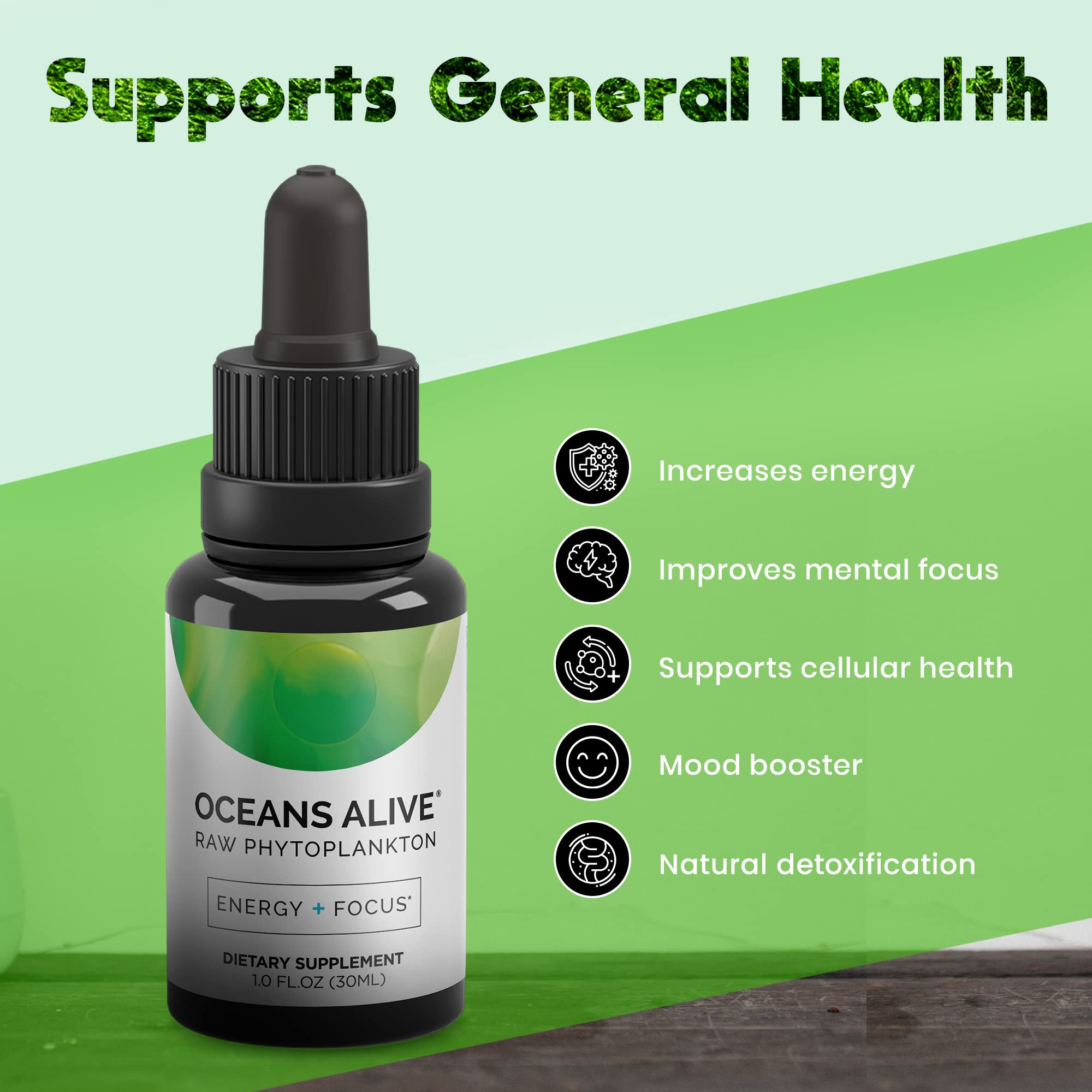 Foto 5 | Productos De Activación De Suplementos Oceans Alive Marine Phytoplan - Venta Internacional.