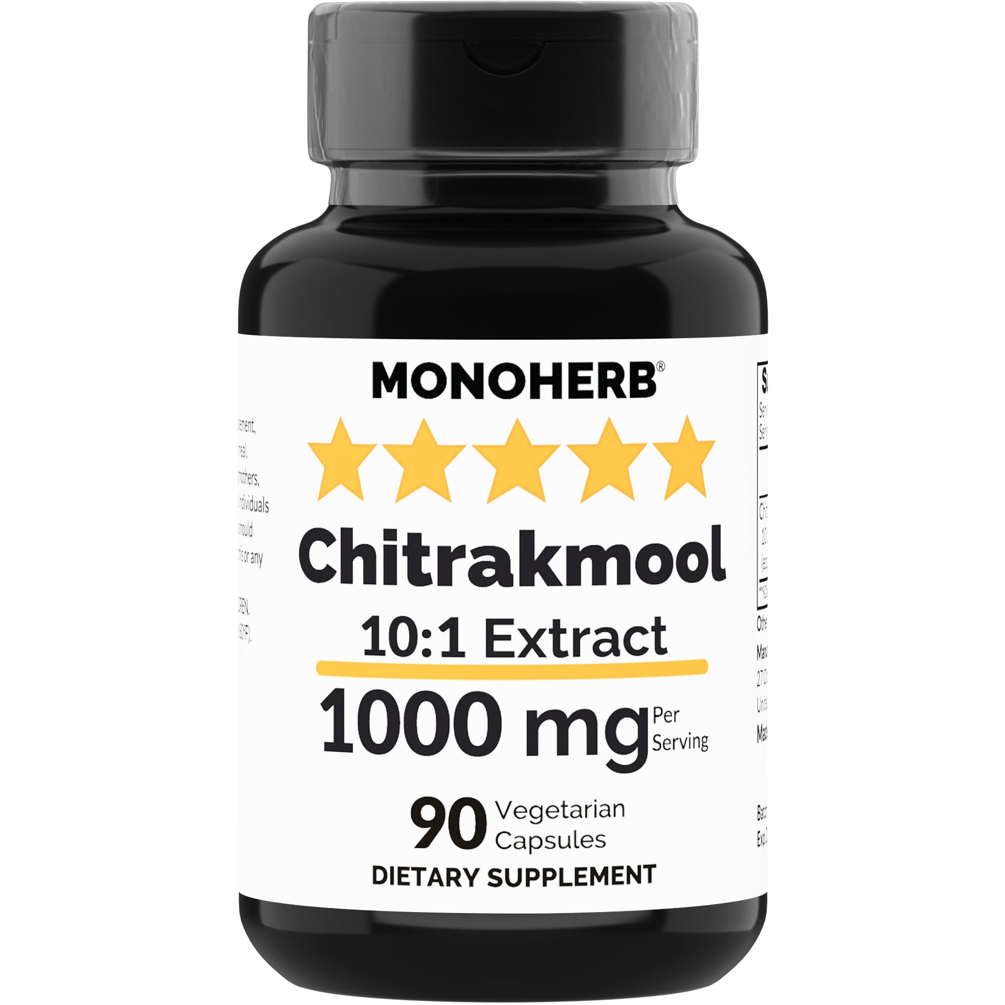 Foto 2 pulgar | Suplemento Monoherb, Extracto De Chitrakmool, 1000 Mg, 90 Cápsulas - Venta Internacional.