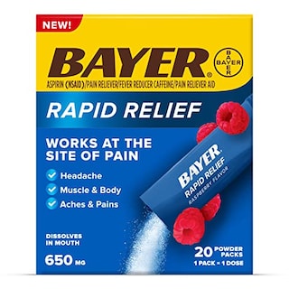Foto 1 | Paquetes De Polvo Bayer Rapid Relief Para Aliviar El Dolor Con Aspirina Y Café - Venta Internacional.