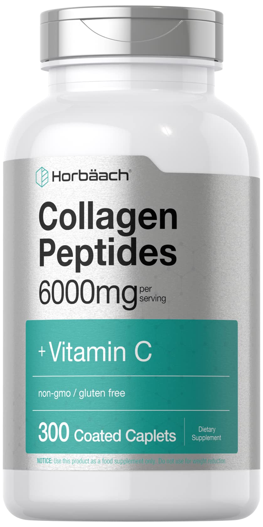 Foto 2 pulgar | Suplemento De Péptidos De Colágeno Horbaach 6000 Mg Con Vitamina C - Venta Internacional.