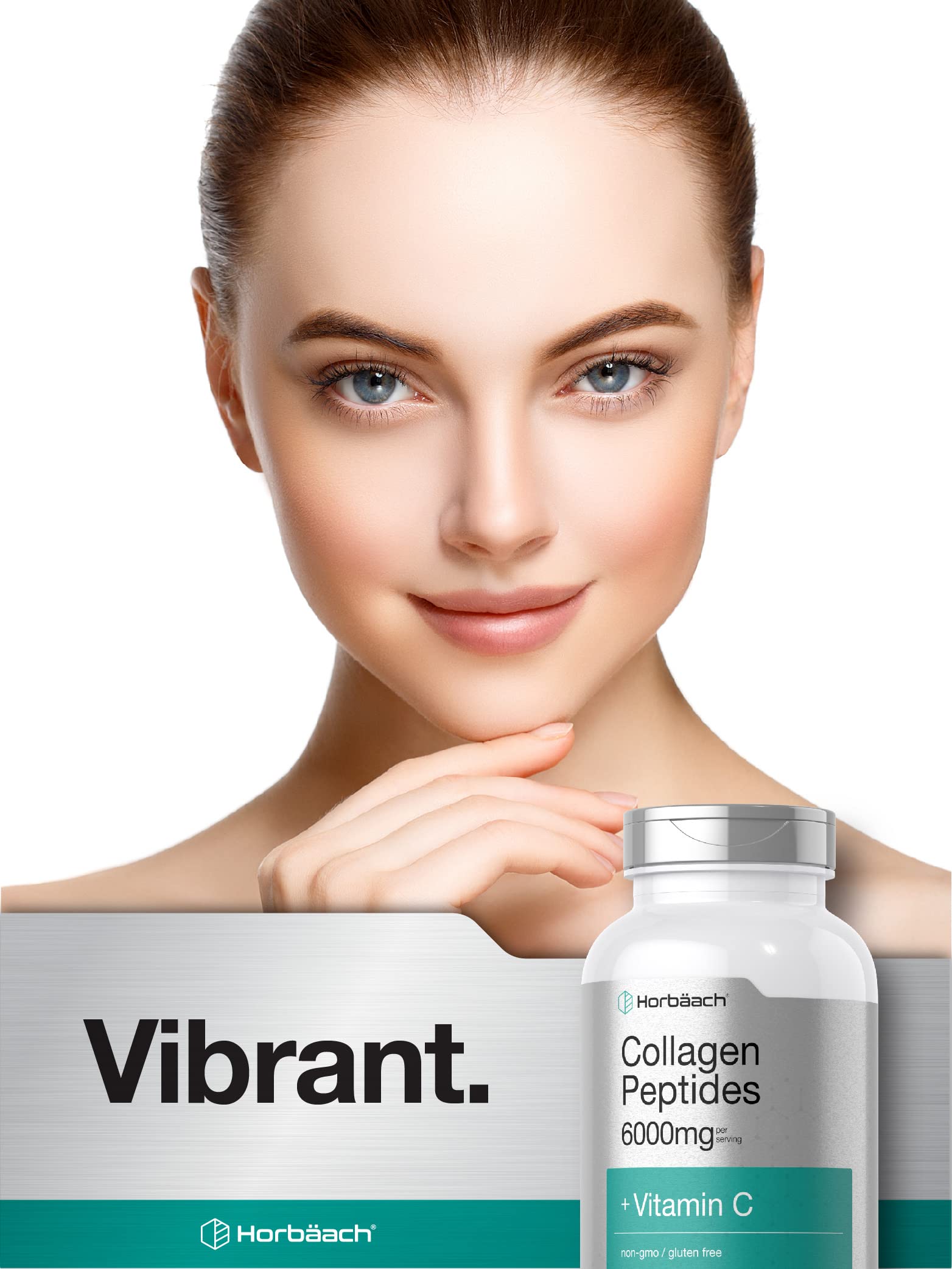 Foto 7 pulgar | Suplemento De Péptidos De Colágeno Horbaach 6000 Mg Con Vitamina C - Venta Internacional.