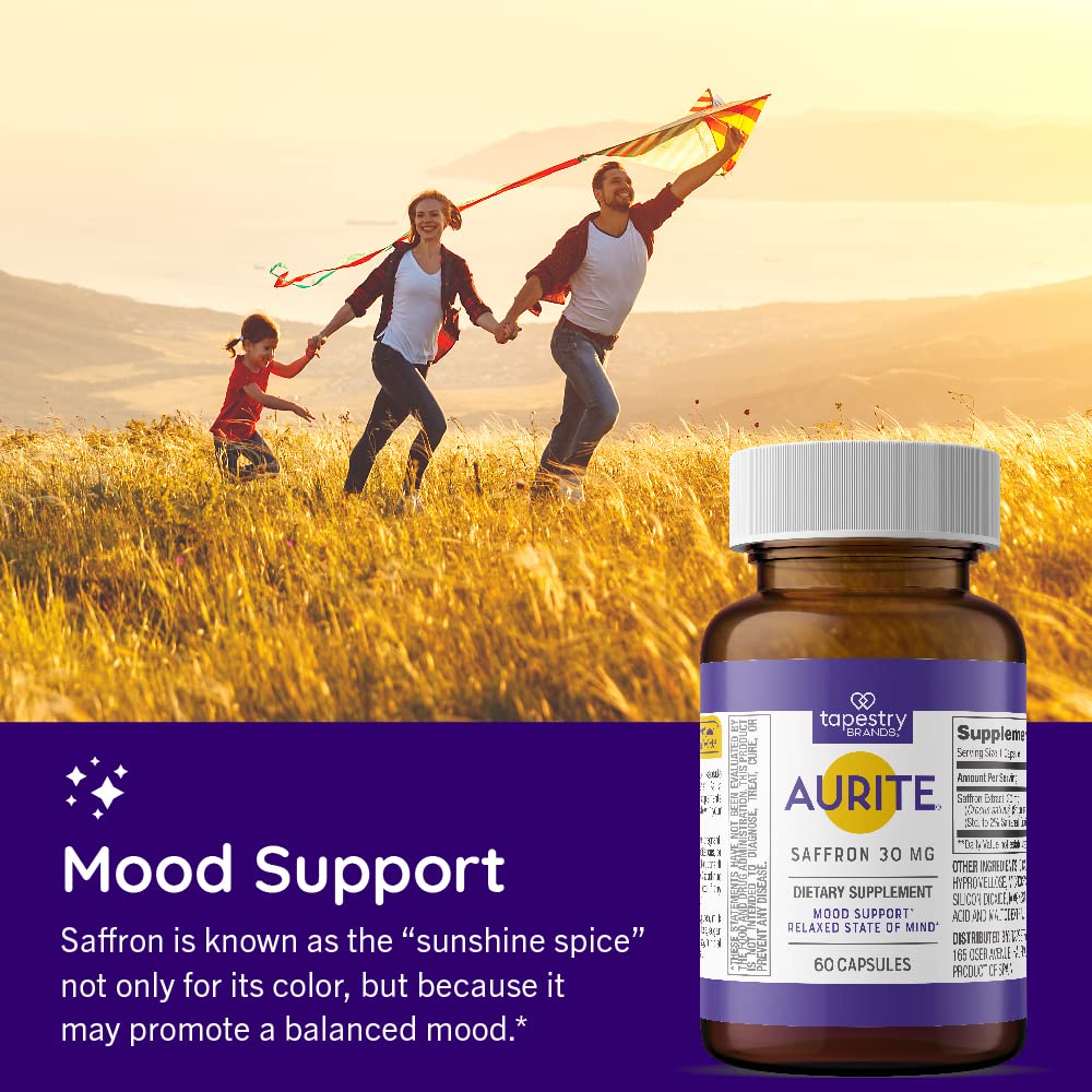 Foto 5 pulgar | Suplemento Aurite Saffron Con Ashwagandha 60 Cápsulas (2 Meses) - Venta Internacional.