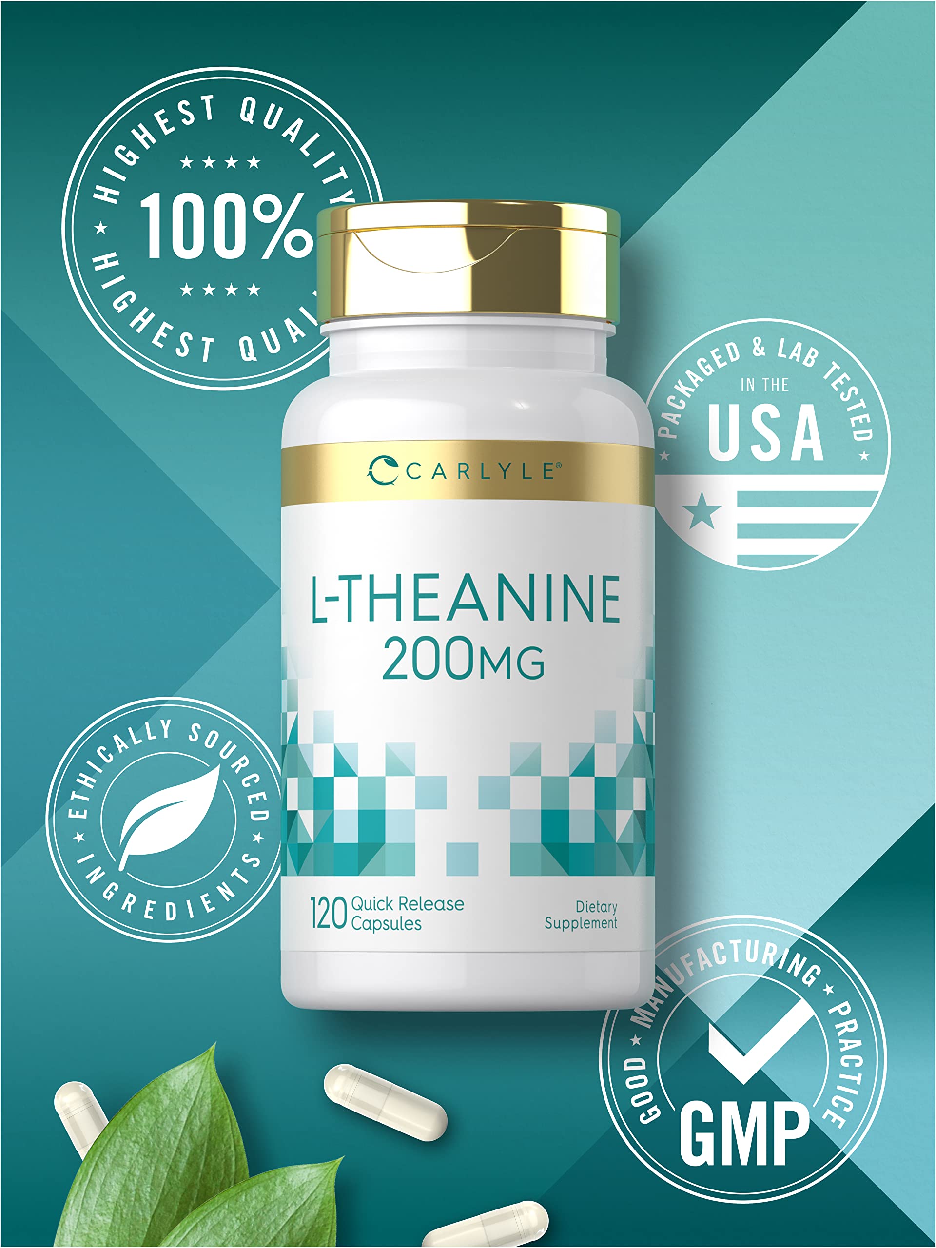 Foto 5 | Suplemento Carlyle L-teanina 200 Mg 120 Cápsulas Sin Ogm - Venta Internacional.