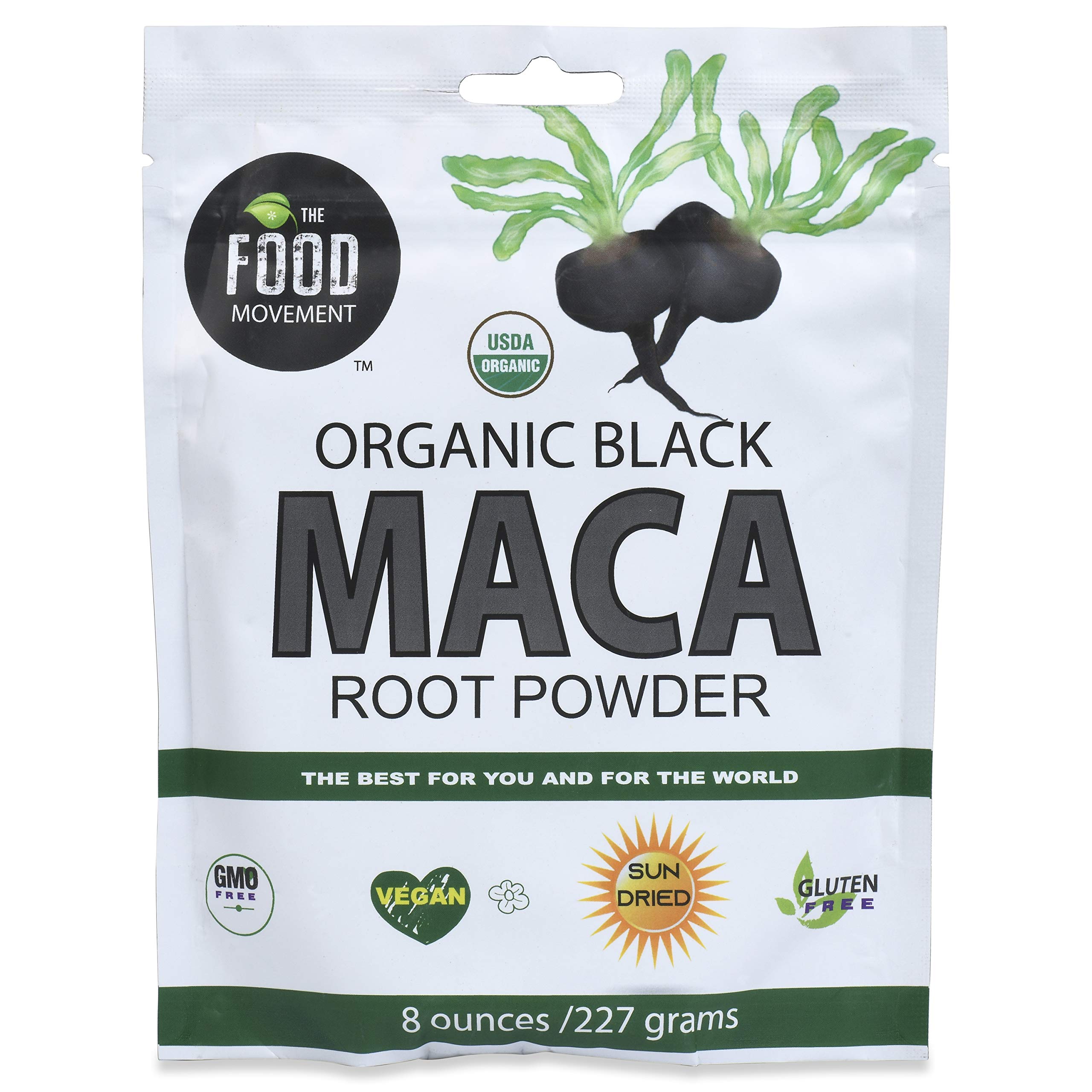 Foto 2 pulgar | Suplemento Food Movement De Maca Negra, 240 Ml, Orgánico Y Vegano - Venta Internacional.