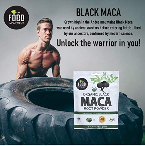 Foto 4 pulgar | Suplemento Food Movement De Maca Negra, 240 Ml, Orgánico Y Vegano - Venta Internacional.