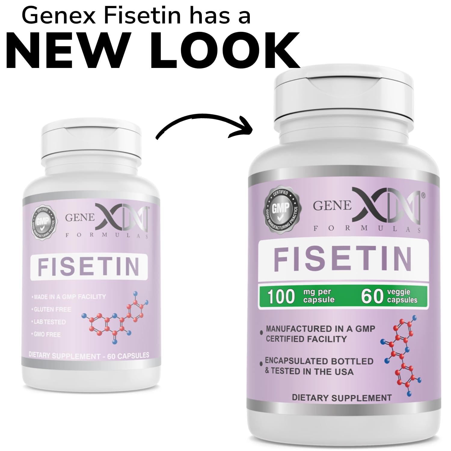 Foto 3 pulgar | Suplemento Genex Formulas Fisetin 100 Mg 60 Cápsulas - Venta Internacional.