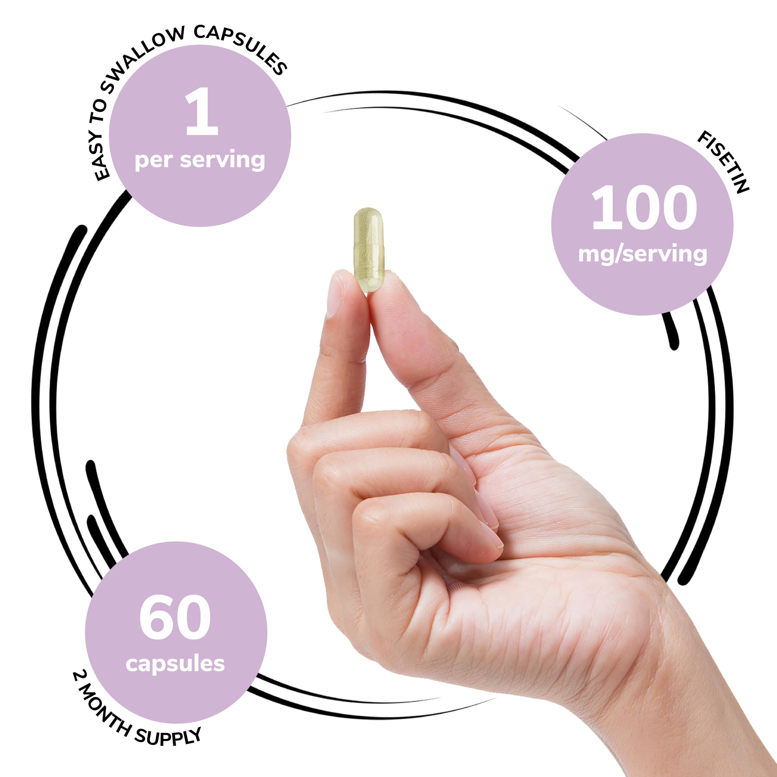 Foto 5 pulgar | Suplemento Genex Formulas Fisetin 100 Mg 60 Cápsulas - Venta Internacional.