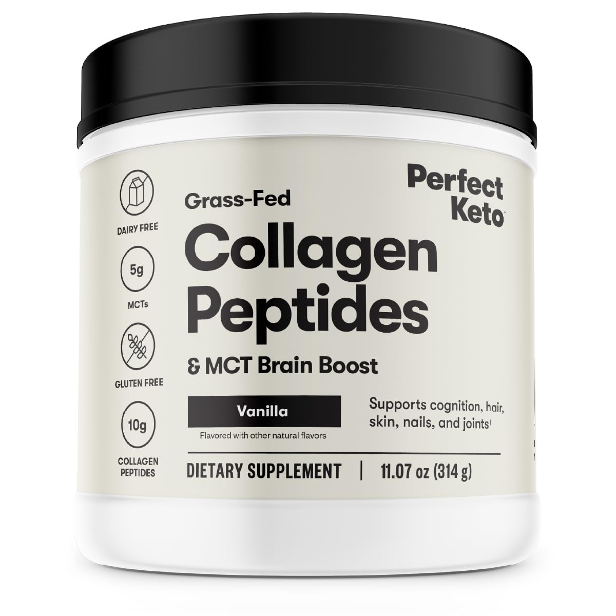 Foto 2 pulgar | Colágeno En Polvo Perfect Keto Vanilla 330 Ml Con Aceite Mct - Venta Internacional.