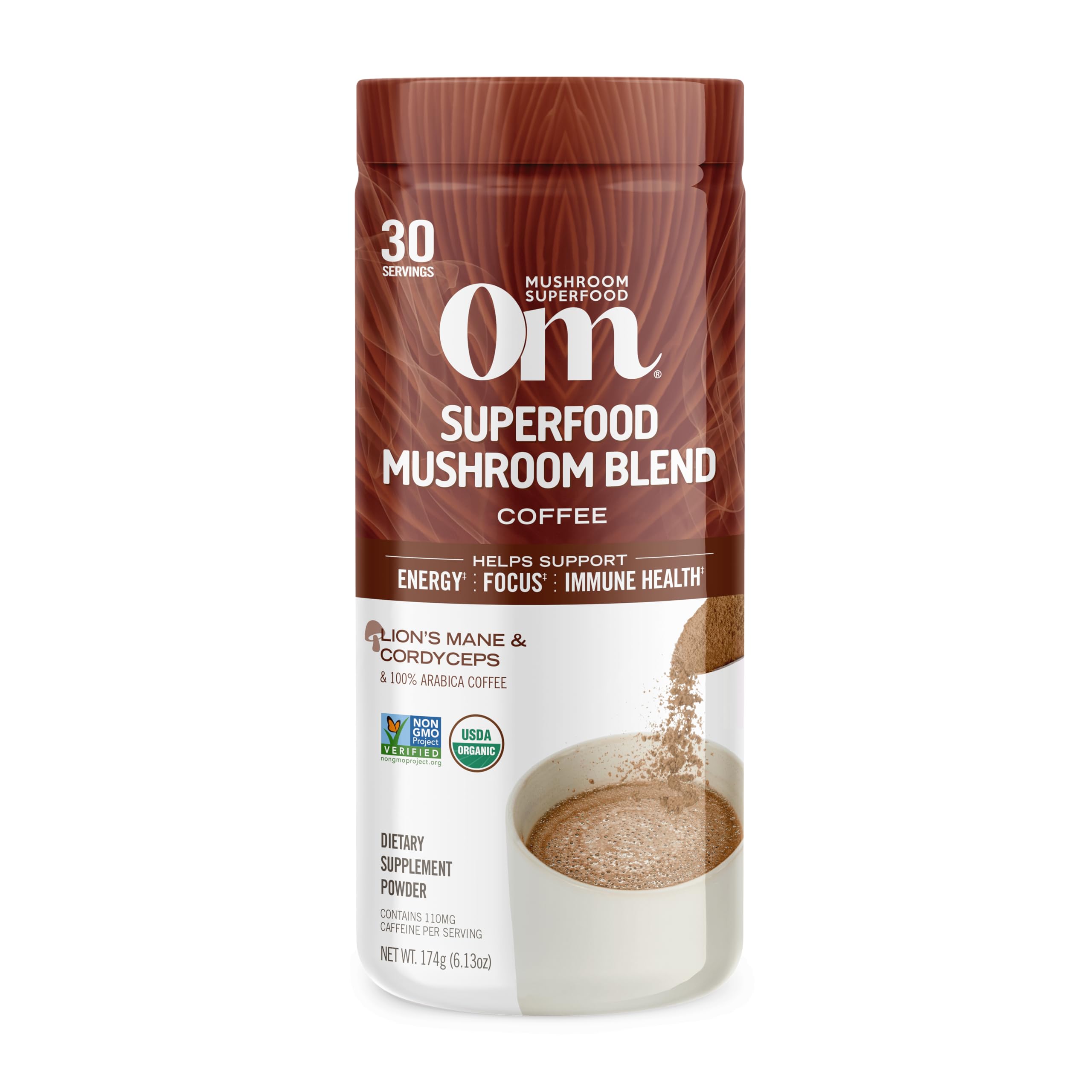 Foto 2 pulgar | Mezcla De Café Superfood Om Mushroom 175 Ml Con Hongos En Polvo - Venta Internacional.