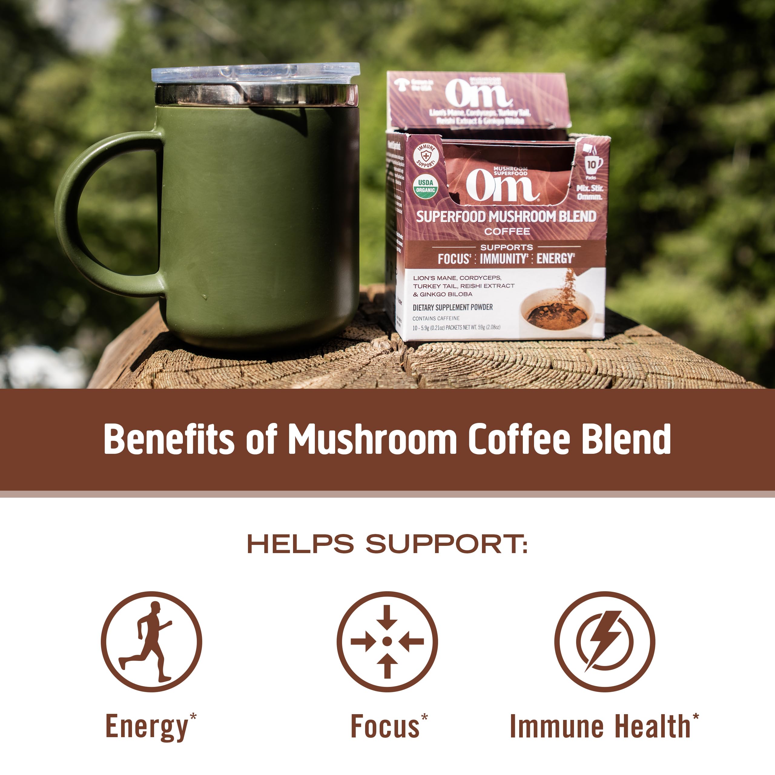 Foto 7 pulgar | Mezcla De Café Superfood Om Mushroom 175 Ml Con Hongos En Polvo - Venta Internacional.