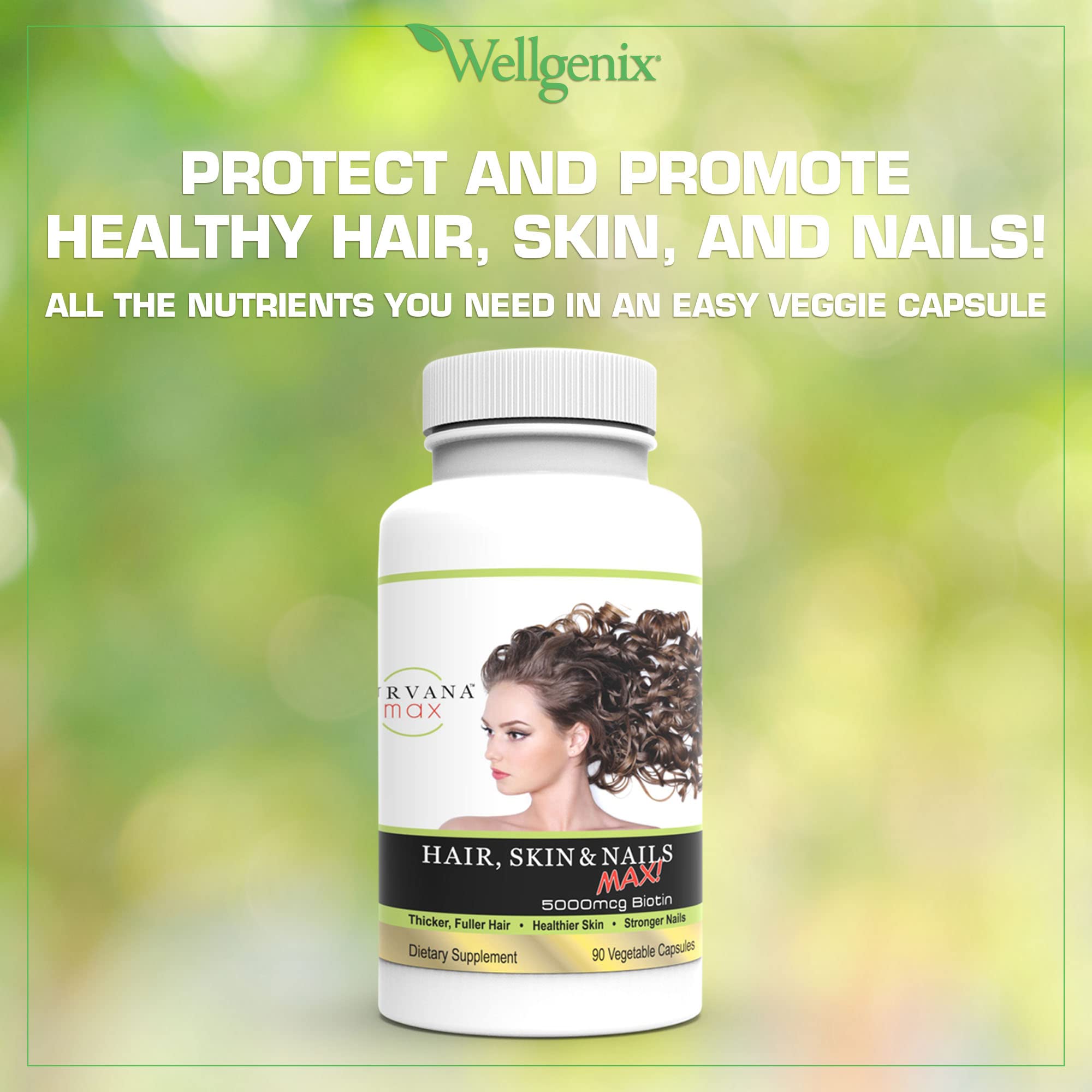 Foto 6 pulgar | Suplemento Wellgenix Purvana Max Para Cabello, Piel Y Uñas 90 Cápsulas - Venta Internacional.