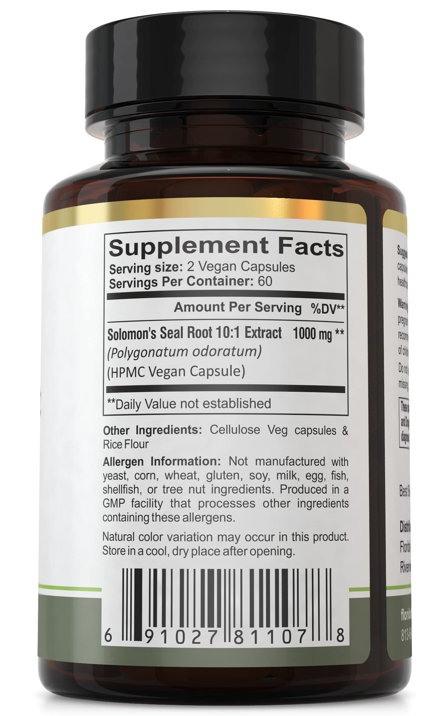 Foto 3 | Suplemento De Extracto De Foca De Salomón De Florida Herbal Pharmacy - Venta Internacional.