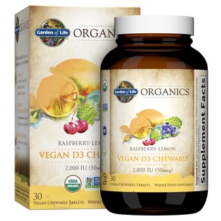 Foto 1 | Suplemento Garden Of Life De Vitamina D3, 2000 Ui, Masticable, 30 Tabletas - Venta Internacional.
