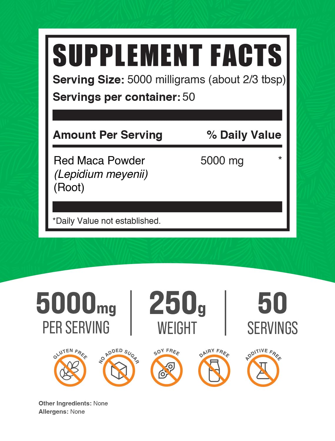 Foto 3 pulgar | Suplemento Bulksupplements.com Maca Roja En Polvo 250 G - Venta Internacional.