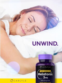 Foto 5 | Suplemento De Melatonina Carlyle, 3 Mg, De Disolución Rápida, 250 Comprimidos - Venta Internacional.