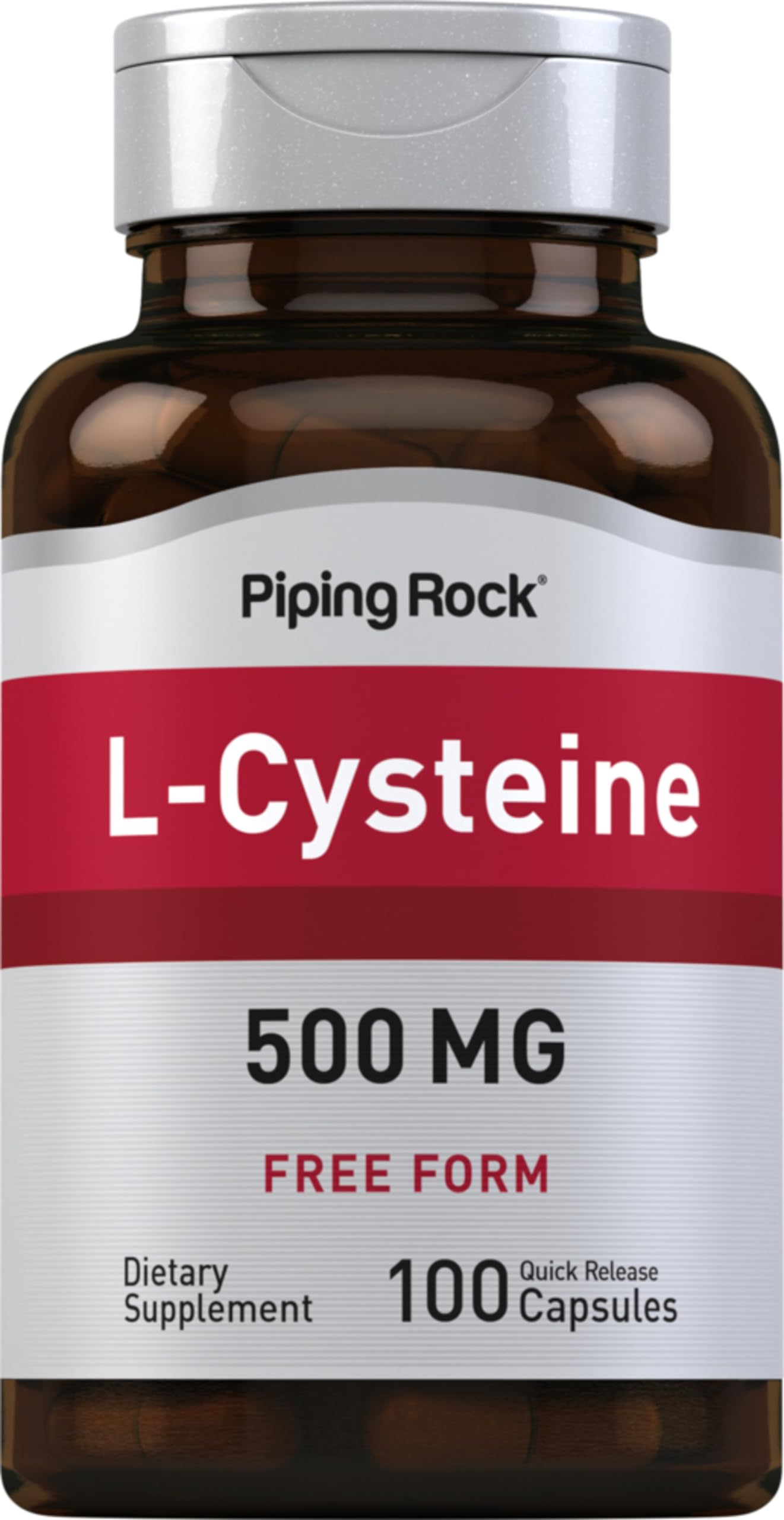 Foto 2 pulgar | Suplemento Piping Rock L-cisteína 500 Mg 100 Cápsulas - Venta Internacional.