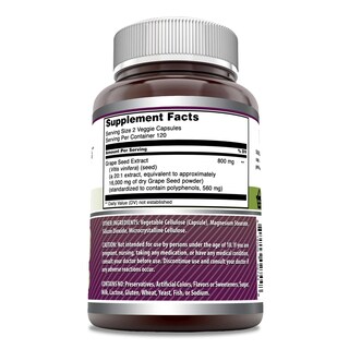 Foto 2 | Suplemento De Extracto De Semilla De Uva De Amazing Formulas, 16000 Mg, 240 Ca - Venta Internacional.