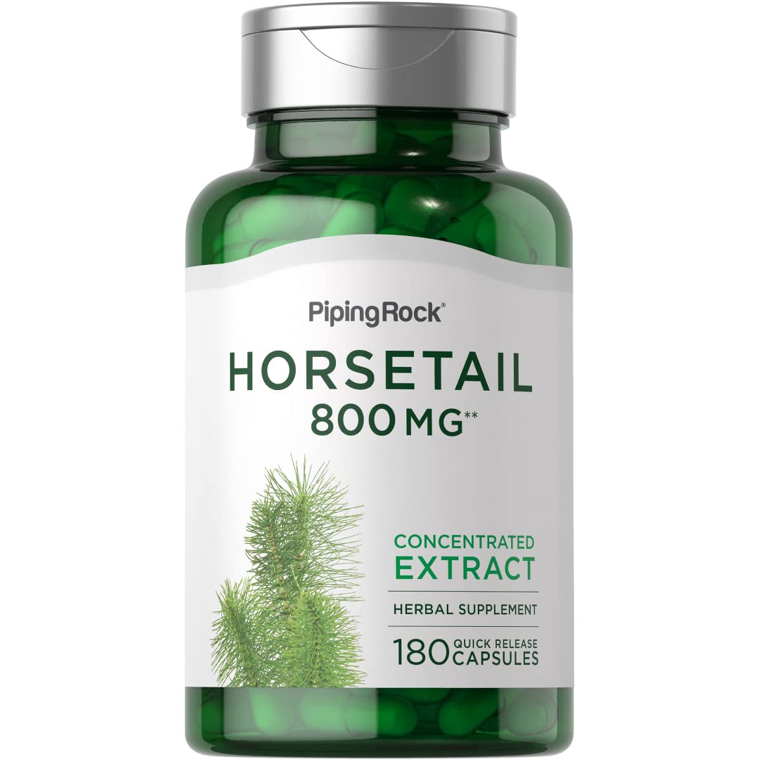Foto 2 pulgar | Suplemento Piping Rock Horsetail, Cápsulas De 800 Mg, 180 Unidades - Venta Internacional.
