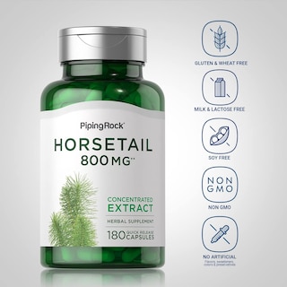 Foto 3 | Suplemento Piping Rock Horsetail, Cápsulas De 800 Mg, 180 Unidades - Venta Internacional.