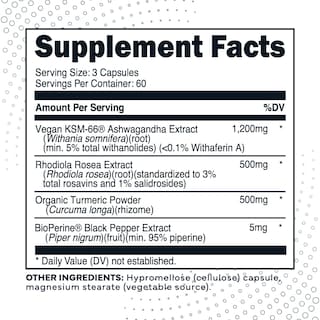 Foto 2 | Suplemento Type Zero Ksm-66 Extracto De Raíz De Ashwagandha 1200 Mg - Venta Internacional.