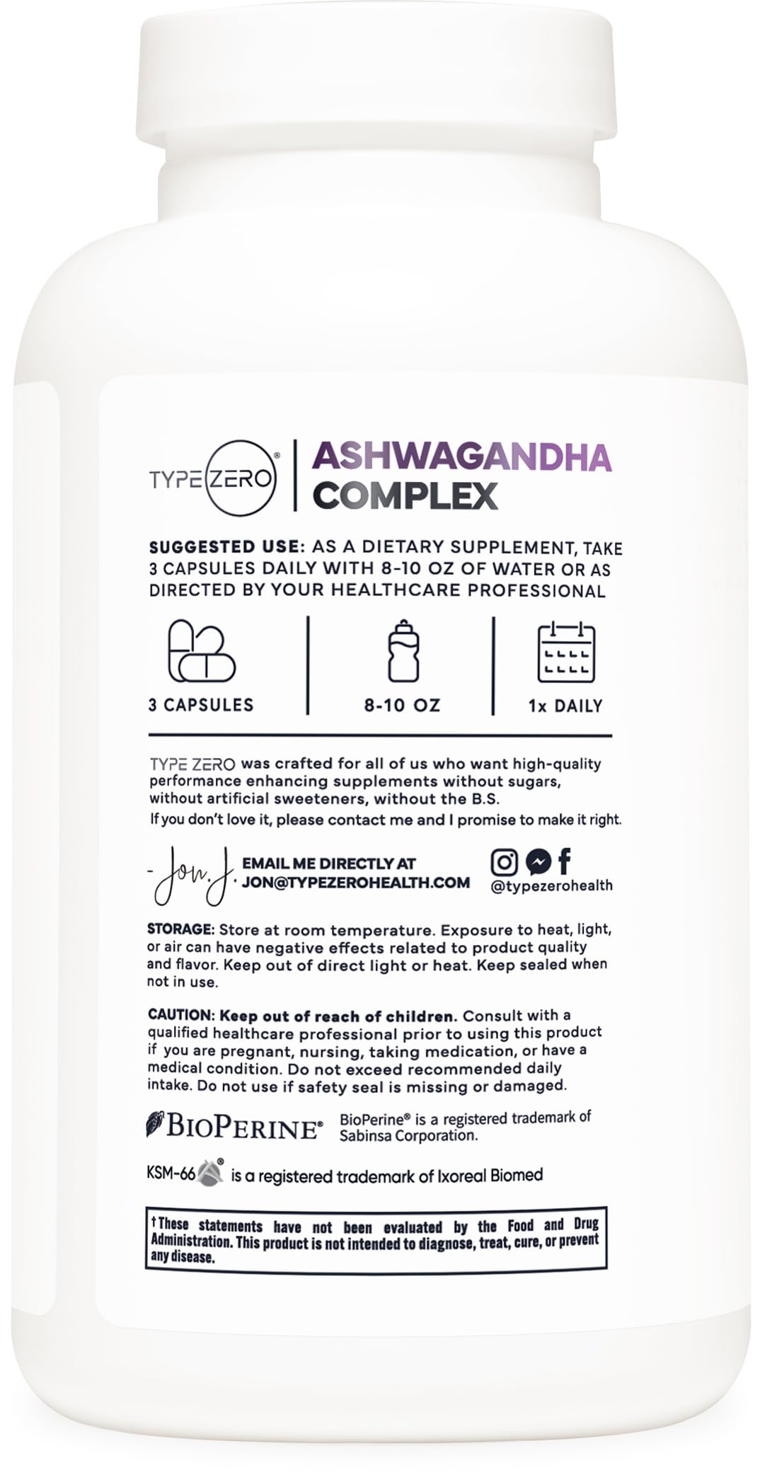 Foto 5 pulgar | Suplemento Type Zero Ksm-66 Extracto De Raíz De Ashwagandha 1200 Mg - Venta Internacional.