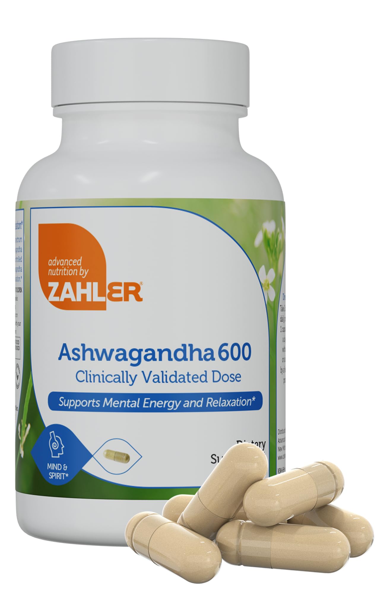 Foto 2 pulgar | Suplemento Zahler Ashwagandha En Cápsulas De 600 Mg, 60 Unidades - Venta Internacional.