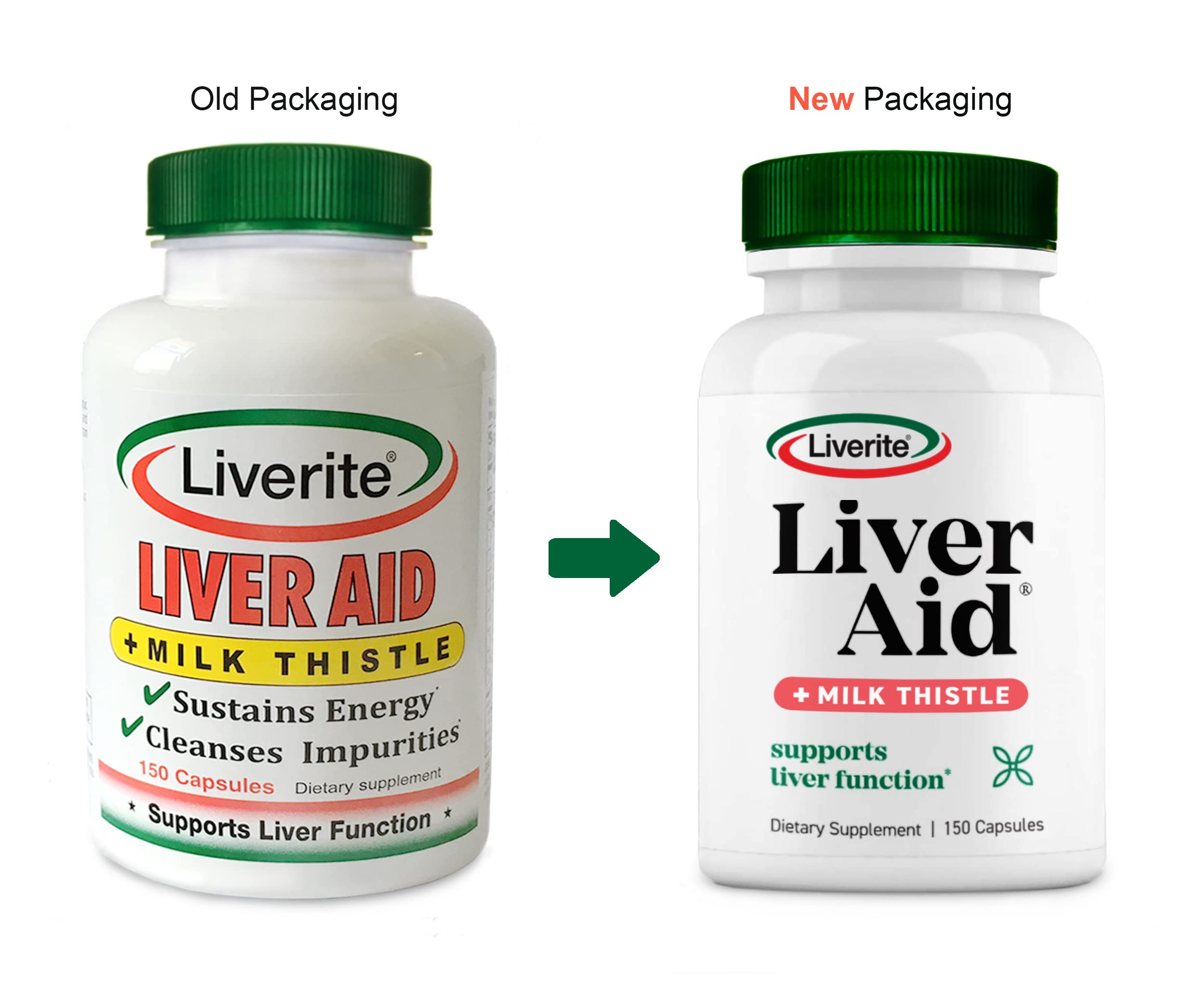 Foto 3 pulgar | Suplemento Liverite Liverite Liver Aid Con Cardo Mariano, Paquete De 2, 150 Cápsulas - Venta Internacional.