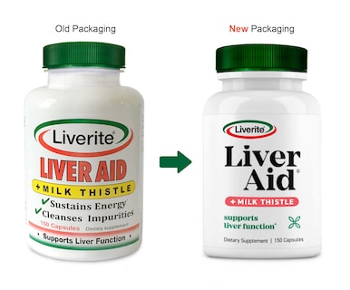 Foto 2 | Suplemento Liverite Liverite Liver Aid Con Cardo Mariano, Paquete De 2, 150 Cápsulas - Venta Internacional.