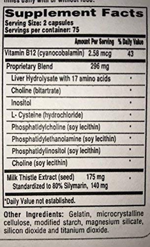 Foto 3 | Suplemento Liverite Liverite Liver Aid Con Cardo Mariano, Paquete De 2, 150 Cápsulas - Venta Internacional.