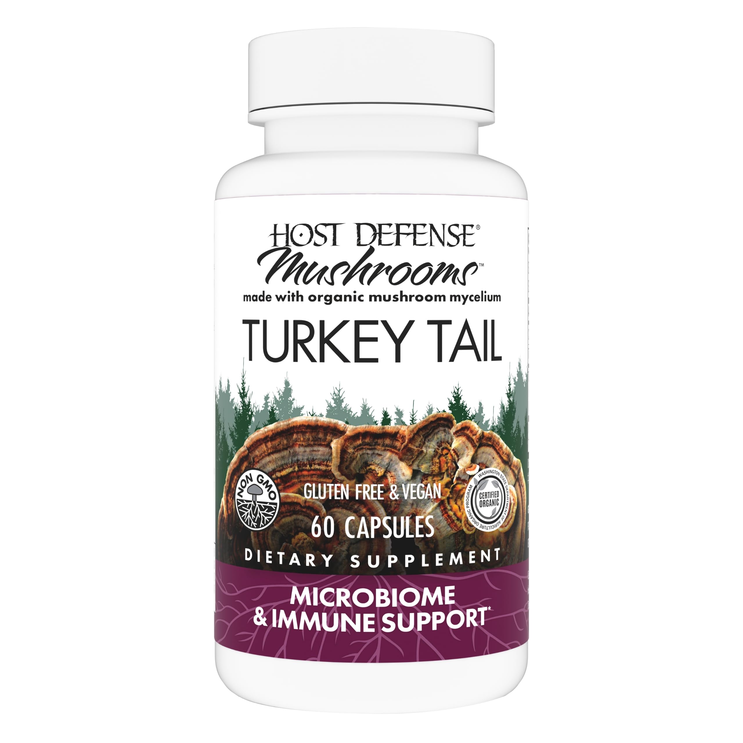 Foto 1 | Suplemento Host Defense Turkey Tail 60 Cápsulas - Venta Internacional.