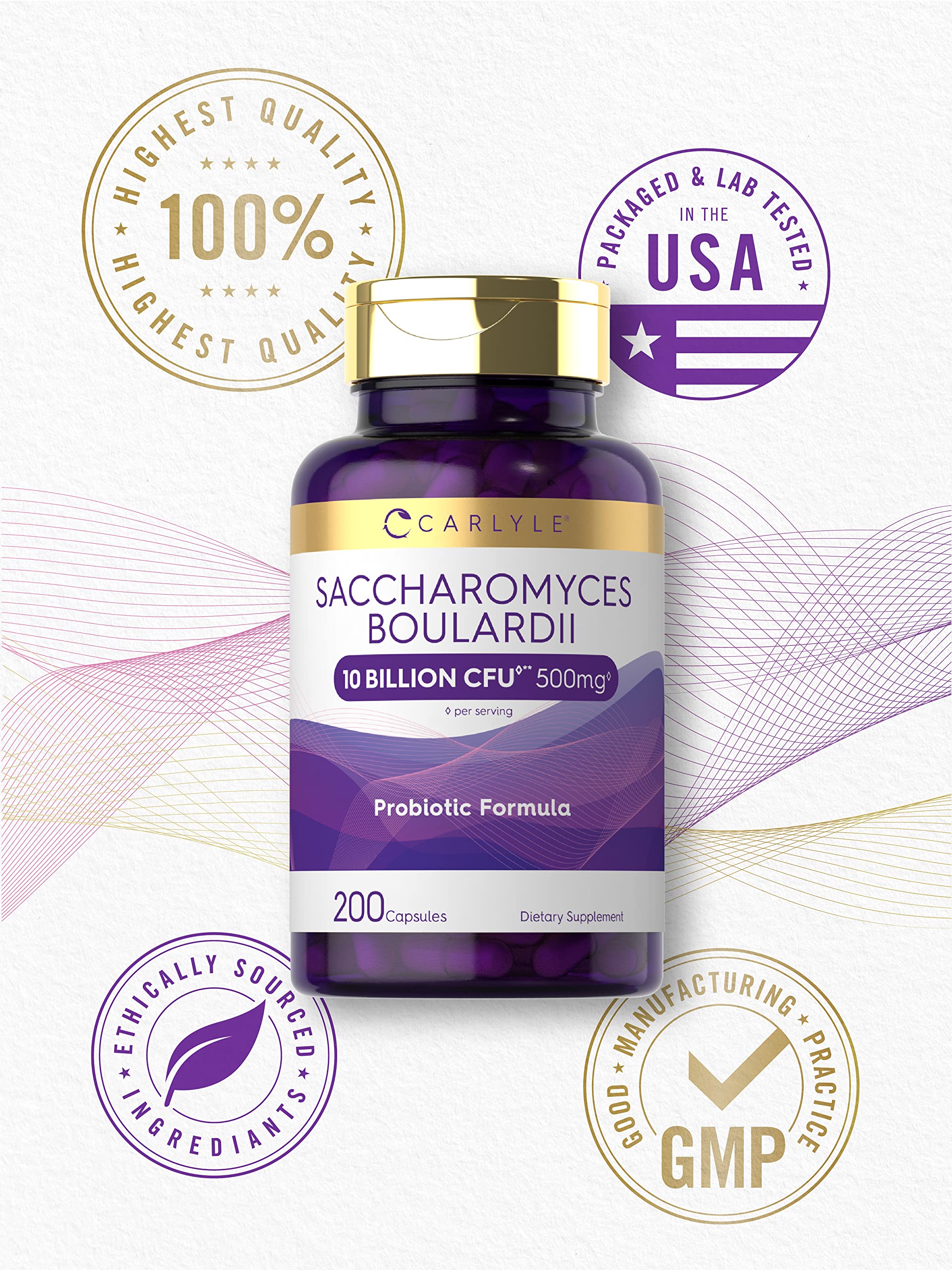 Foto 5 | Suplemento Probiótico Carlyle Saccharomyces Boulardii 200 Cápsulas - Venta Internacional.