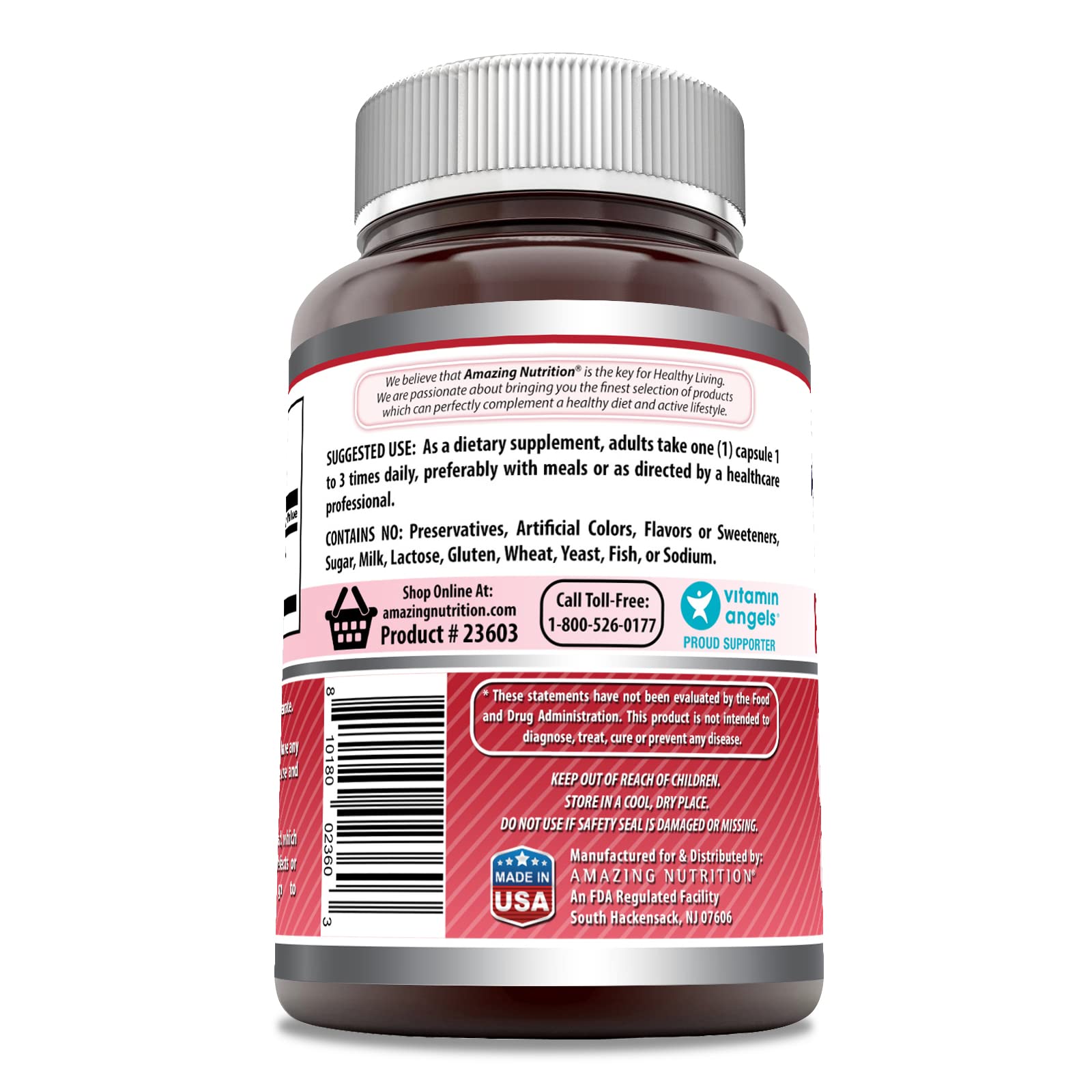 Foto 4 pulgar | Suplemento Amazing Formulas Red Clover 430 Mg 180 Cápsulas - Venta Internacional.