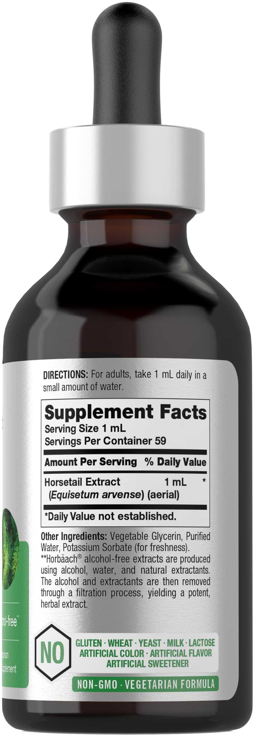 Foto 3 pulgar | Suplemento De Extracto Líquido De Hierba De Cola De Caballo Horbäach, 60 Ml - Venta Internacional.