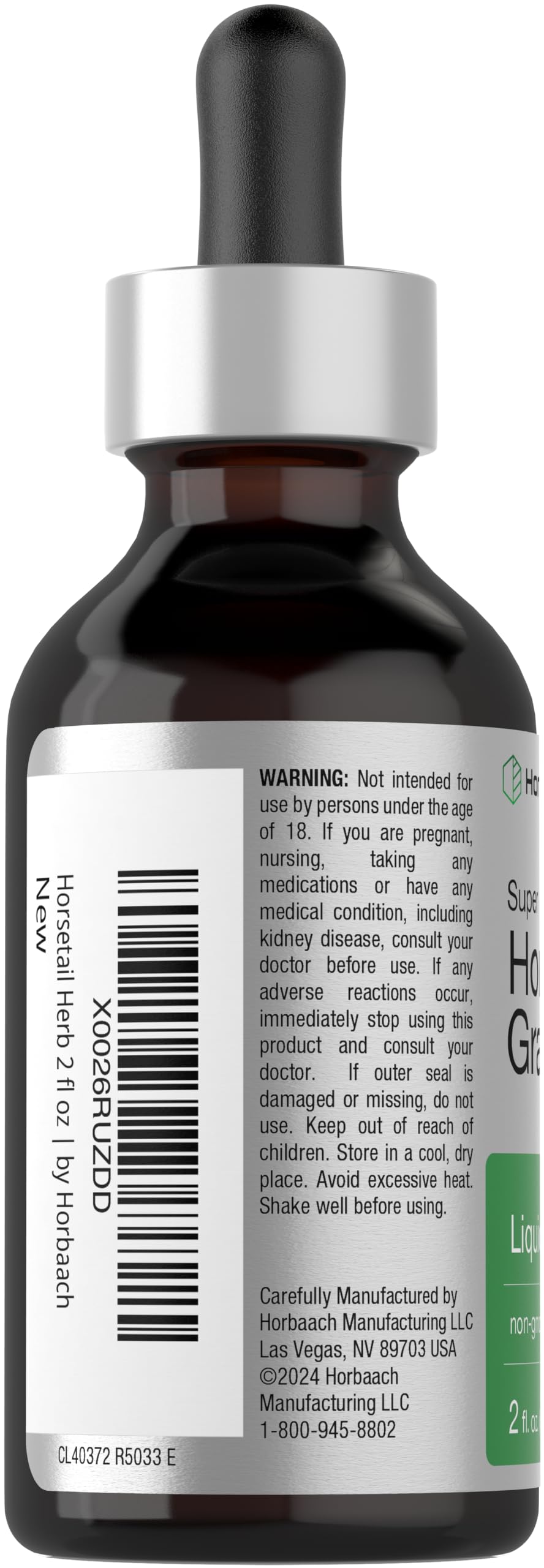 Foto 4 pulgar | Suplemento De Extracto Líquido De Hierba De Cola De Caballo Horbäach, 60 Ml - Venta Internacional.